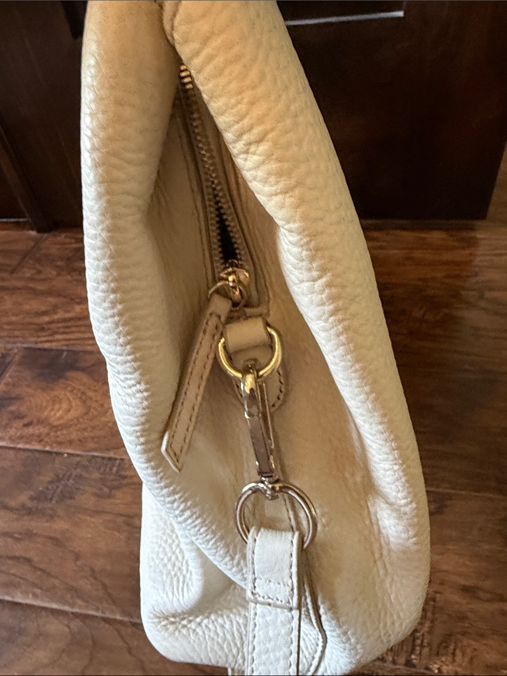 Mark & Graham Cream Leather Tote - Picture 16 of 16